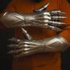 Nazgul-Inspired Etched Gauntlet Gloves Medieval Cosplay Armor  Gothic Fantasy Costume Perfect Halloween  LARP Gift