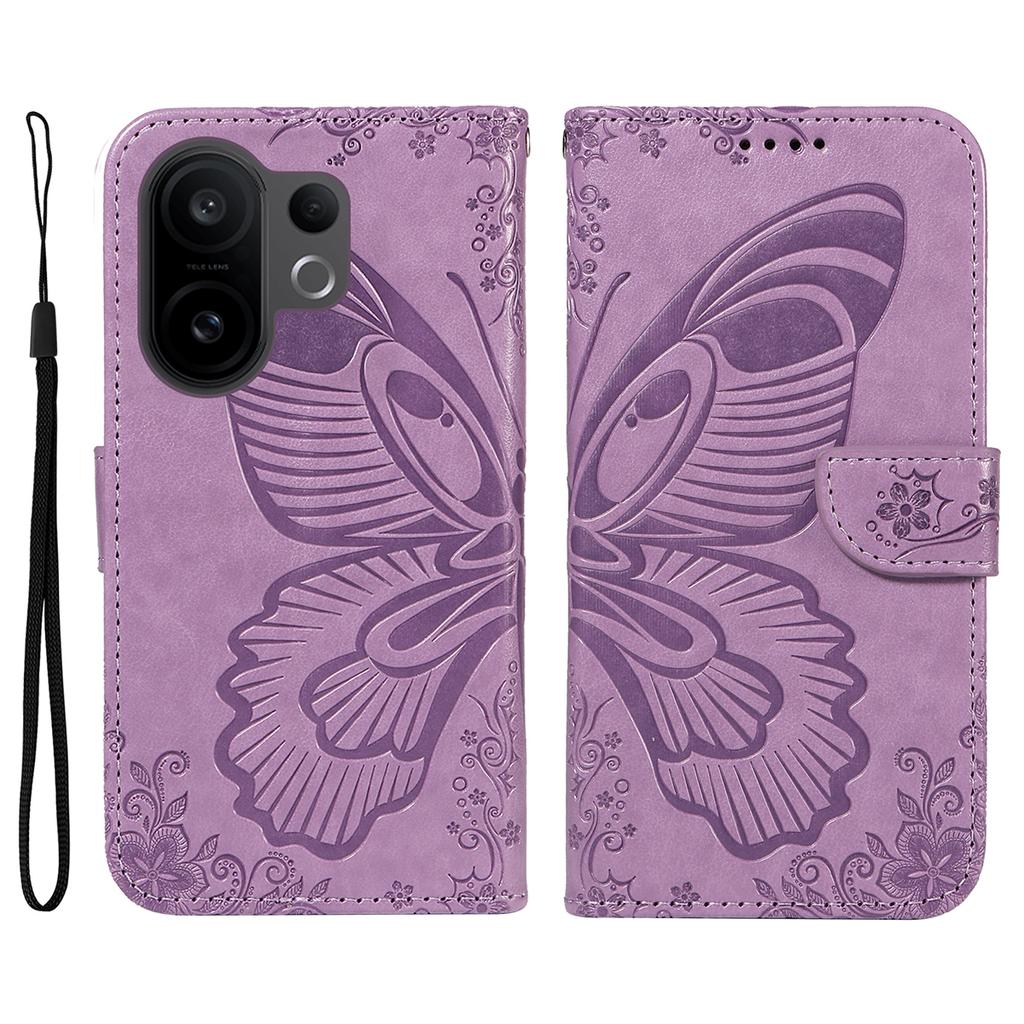 For vivo X200 FE 5G/vivo S30 Pro mini 5G Case Butterfly Pattern PU Leather Folio Flip Phone Cover