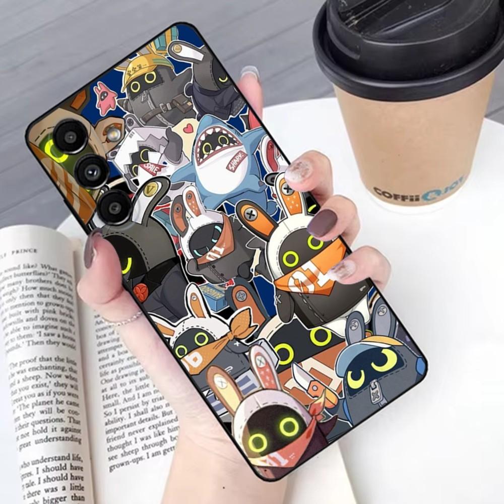 Zenless Zone Zero ZZZ Чехол для телефона Bangboo для Samsung S 25,24,21,22,23,30,20,Ultra,Plus,Fe,Lite,Note,10,9,5G Черный Мягкий