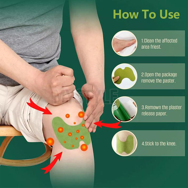 Mugwort Patch Knee Patch Bulk Cervical Herbal Dehumidification Joint Patch Warm Moxibustion Patch Knee Pad