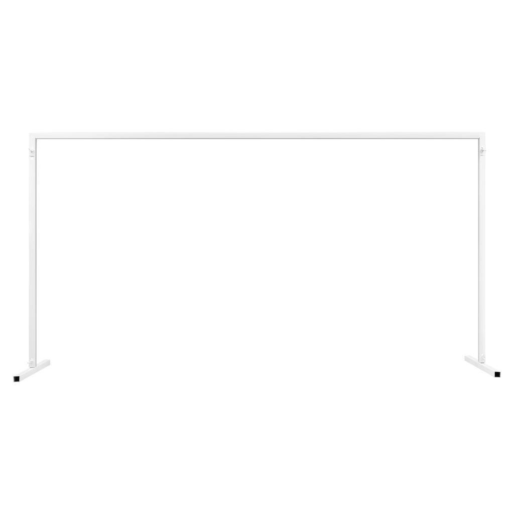 6.6x6.6FT Square Metal Wedding Arch Stand Flower Balloon Arch Stand Backdrop Frame Height Adjustable for Ceremony Party Decor