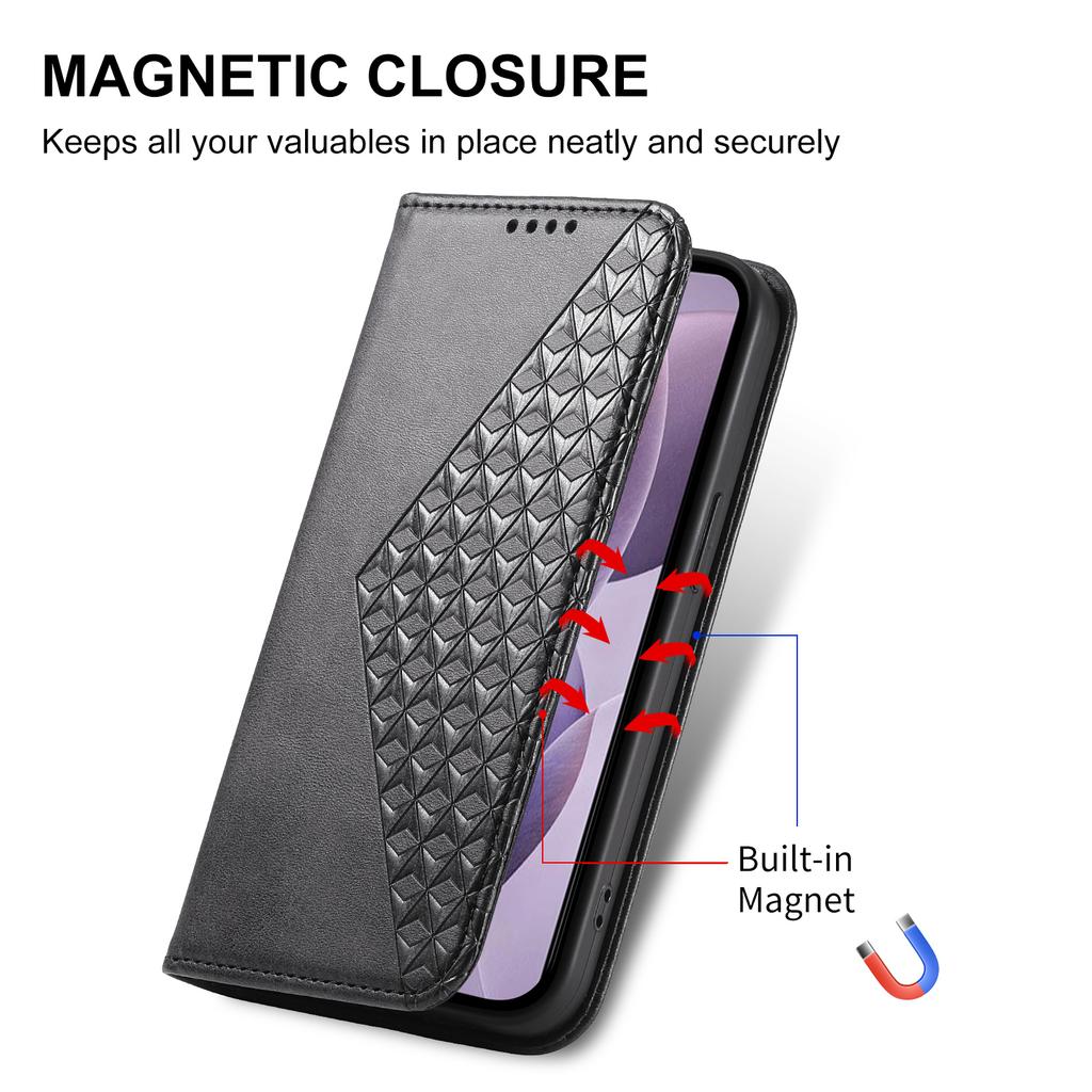 For Realme C85 Pro 4G Case Calf Texture PU Leather Wallet Phone Cover with Wrist Strap