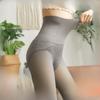 Gray Bottoming Pants Fall and Winter Female Padded Skin Translucent Socks Fishbone High-waisted Abdominal Lifting Hip Outside Wearing One-piece Pants