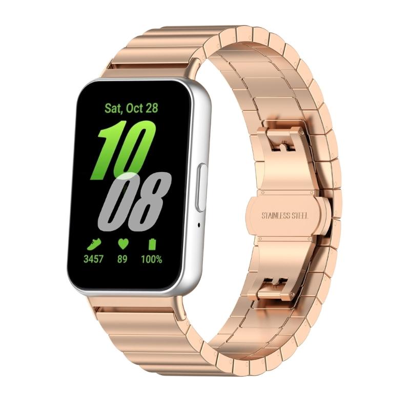 Нержавеющие ремешки для часов Fit 3, сменные ремешки с быстросъемным ремешком, браслеты с защитой от пота, пояс