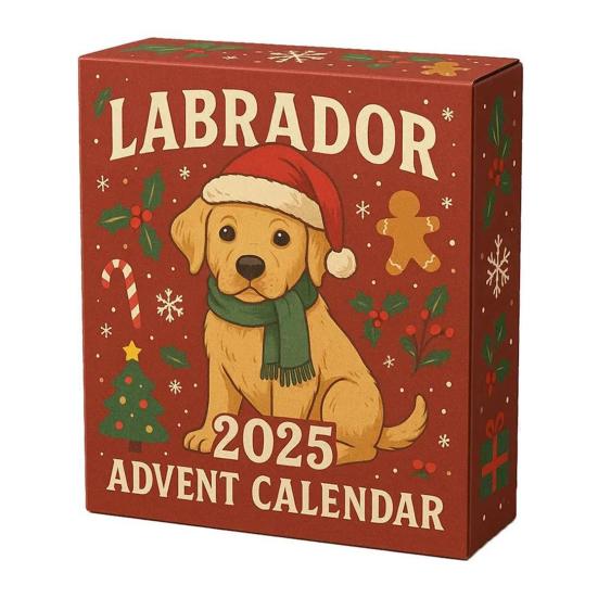 Собачий адвент-календарь 2025 24 дня Милые собачьи украшения Лабрадор Немецкий