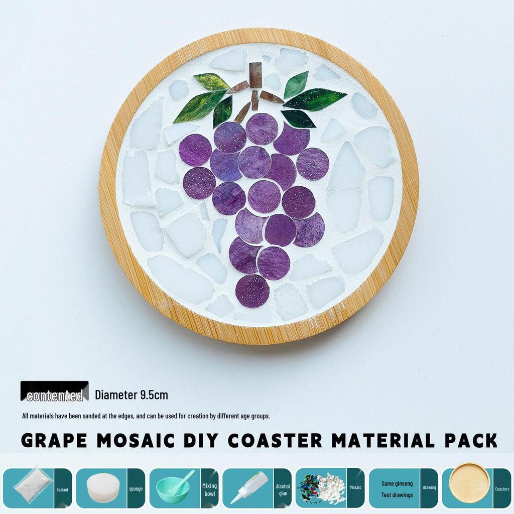 DIY Handmade Mosaic Coaster Kit for Students - Perfect for Kindergarten Activities and Halloween Crafting