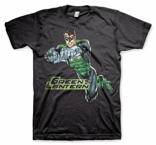 Officially Licensed Green Lantern Distressed BIG&TALL 3XL,4XL,5XL Men's T-Shirt