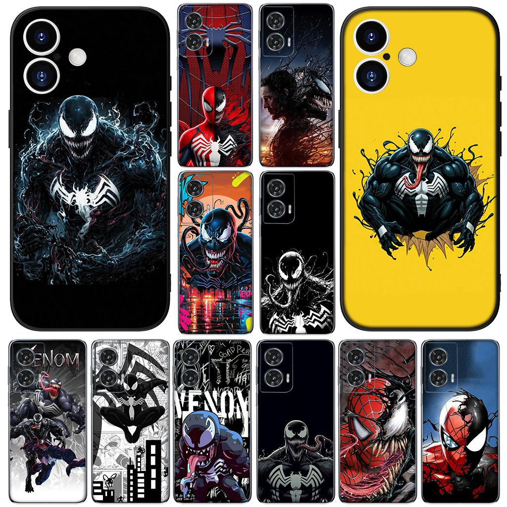 Cover Venom Marvel Spider Man for Samsung Galaxy Note 20 Ultra 10 8 9 S10 Plus Lite S8 A70 A24 A25 S10E A21S A37 A57 A55 A7 Case
