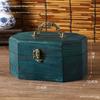 Vintage Chinese Style Wooden Storage Box With Lid For Jewelry Tea Snacks Home Decor