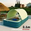 2.1/2.6/3m Swimming Pool Alberca Large Family Pools Babies Children Inflatable Pool Baby Sun Shade Folding Pool for Garden