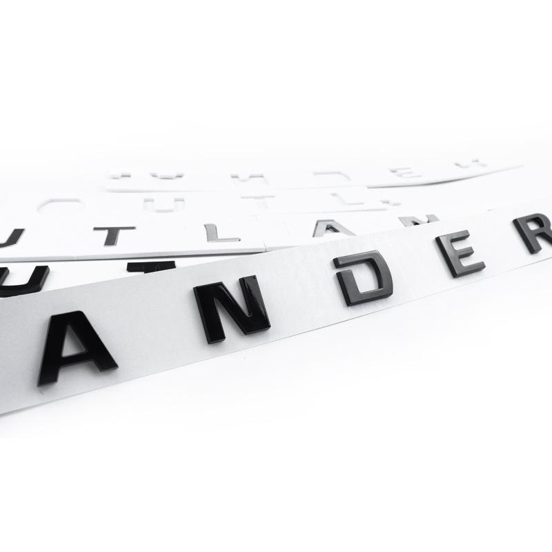 Автомобиль 3D ABS буквы логотип наклейки Стикеры для Mitsubishi OUTLANDER 2023 автомобиля передняя часть капота эмблема с алфавитом значок Стайлинг