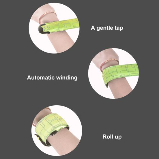 Перезаряжаемый светодиодный браслет для бега, светящиеся браслеты со светодиодной подсветкой, браслет для ночного велоспорта, ходьбы, бега, беговой экипировки