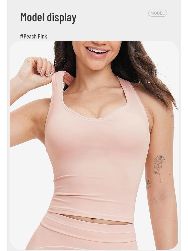 Майка для йоги ZeChuang Color Block Racerback Yoga Tank - мягкая, удобная и с красивой спинкой, идеально подходит для бега или тренировок.
