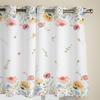 Весенняя акварельная цветочная занавеска с листьями, оконная занавеска для гостиной, роскошная занавеска с балдахином для спальни, дома, кухни, декоративная занавеска