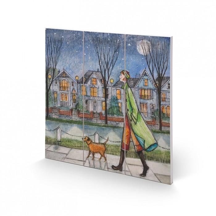 Джо Рамм при свете луны Wood Print