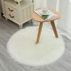 Solid Color Warm Wool Round Cushion Stool Pad Thickening Dining Chair Cushion