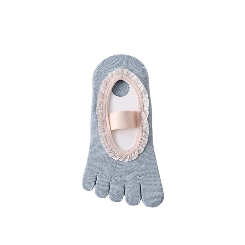 Soft Five Toes Pilates Sock Elastic Boat Socks Breathable Low-Ankle Socks Exercise