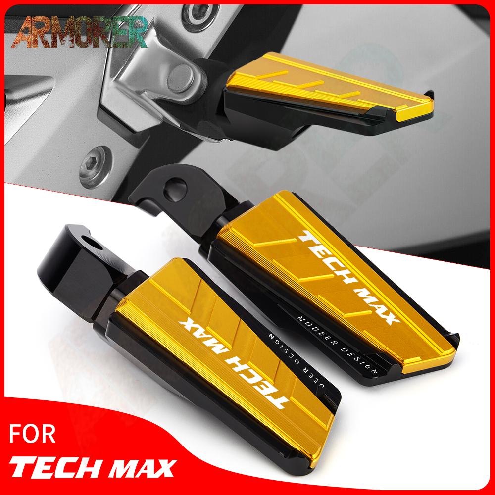 For YAMAHA TMAX 560 TECHMAX T MAX 560 T-MAX 560 TECHMAX 2022 Motorcycle Accessories CNC Rear Passenger Foot Rests Pegs