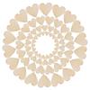 100PCS Mixed Decoration Rustic Wooden Love Heart Crafts Accessories Wedding Decor Table Scatter