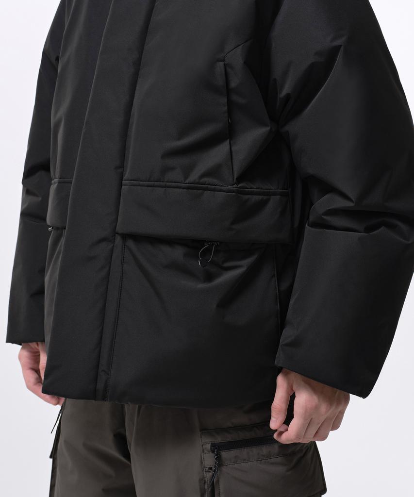 Musinsa Standard [City Leisure] Non-Quilted Hooded Down Padded Jacket [Black]
