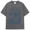 Футболка с принтом японского стиля, автомат с капсульными игрушками-котиками, 90-е, аниме, Харадзюку, модная эстетичная футболка, мужская, женская, свободная хлопковая футболка