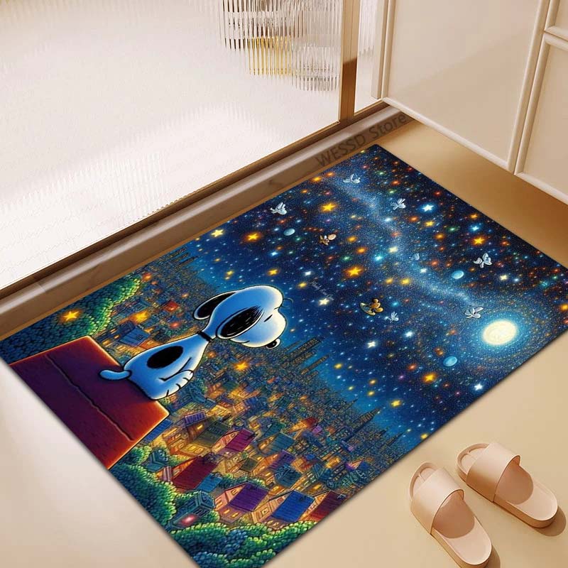 3D Snoopy anti-slip rug, suitable for living rooms, bedrooms, game rooms, sofas, home décor, doormats