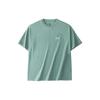 Outdoor Series Printed Letter Moisture-Wicking Pullover Short Sleeve T-Shirt Men Tops Light-Blue-Green 152426107-2