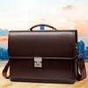 Multi-compartment Men's Computer Portable Password Lock Bag Waterproof Large-capacity Advanced Wear-resistant Crossbody Briefcase