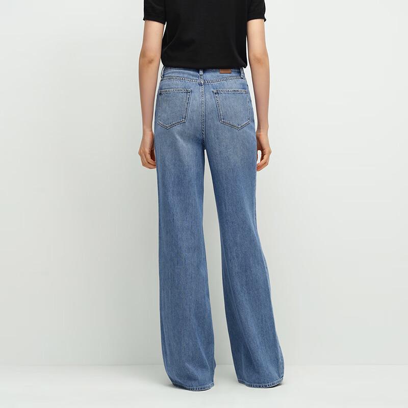 OVVOVV Women's Italian Cotton Wide-Leg Jeans