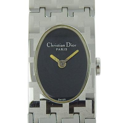 Miss Dior Часы D70-100 черный циферблат Нержавеющая сталь Кварцевые Аналоговый дисплей Женские Б/У