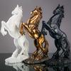 Elegant Victory Horse Statue Realistic Resin Horse Sculpture Standing European Style Horse Figurine