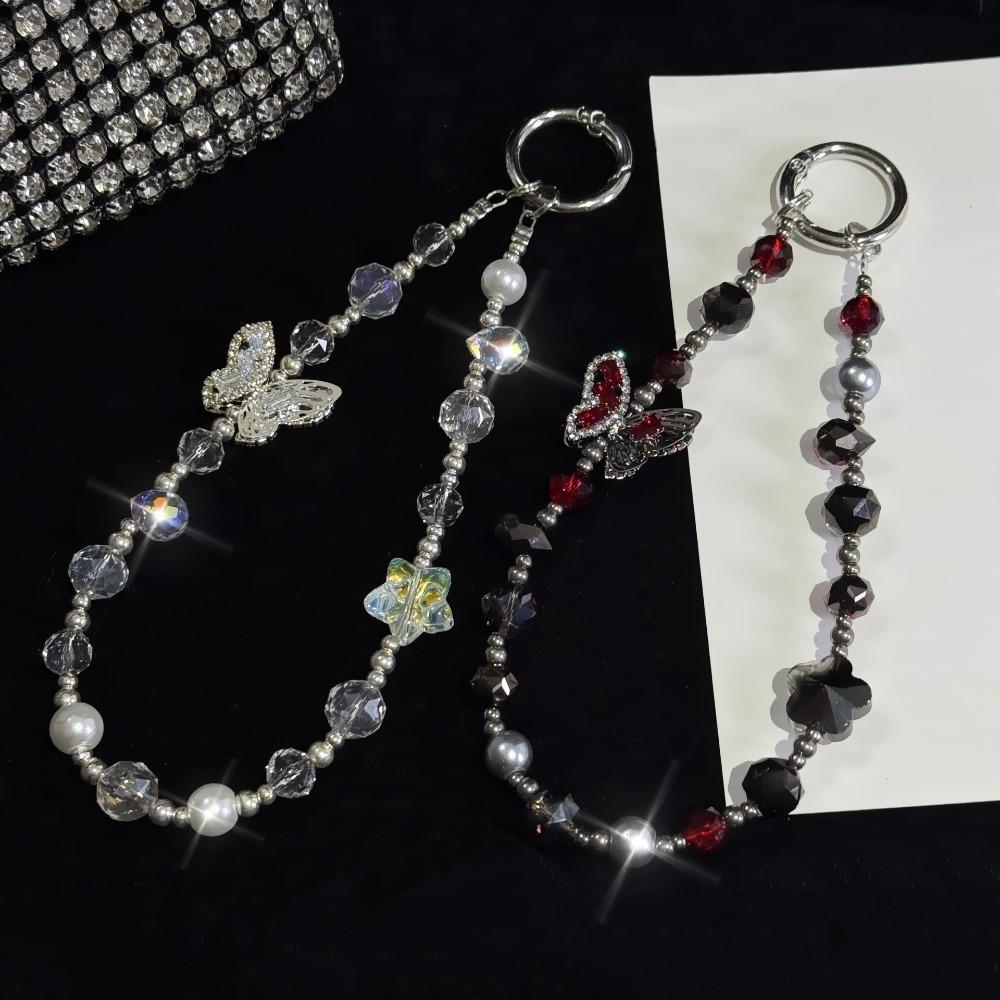 Подвеска из хрустальных бусин с бриллиантами, съемный ремешок на запястье, новый шнурок для телефона, для женщин и девушек