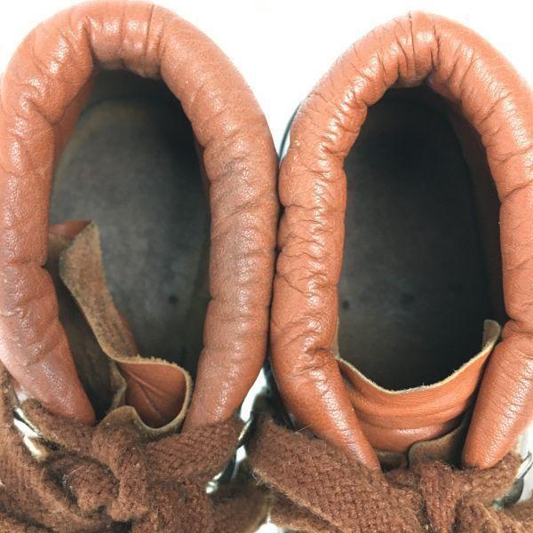 Винтажные кожаные ботинки для хайкинга/треккинга 80-х-90-х годов, подошва Vibram, размер 25.0-25.5-26.0, коричневый(ИСПОЛЬЗОВАЛ)