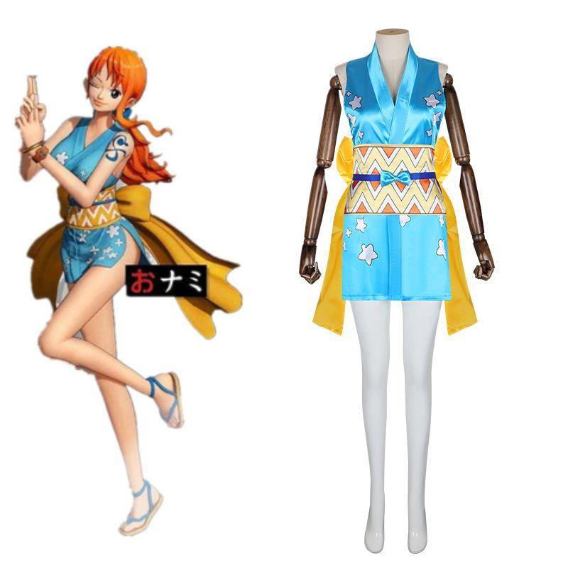 Оригинальный костюм Нами из One Piece Точный дизайн Костюм на Хэллоуин для женщин