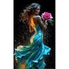 5D Алмазная живопись своими руками Длинное платье Женщины Алмазная мозаика Цветок Бабочка Стразы Искусство Вышивка крестом Большая Домашняя декорация
