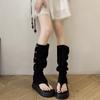 Thick-soled Toe Sandals Women's Summer New Retro Two-wear Roman Cool Boots, Trousers Stacked Long Boots