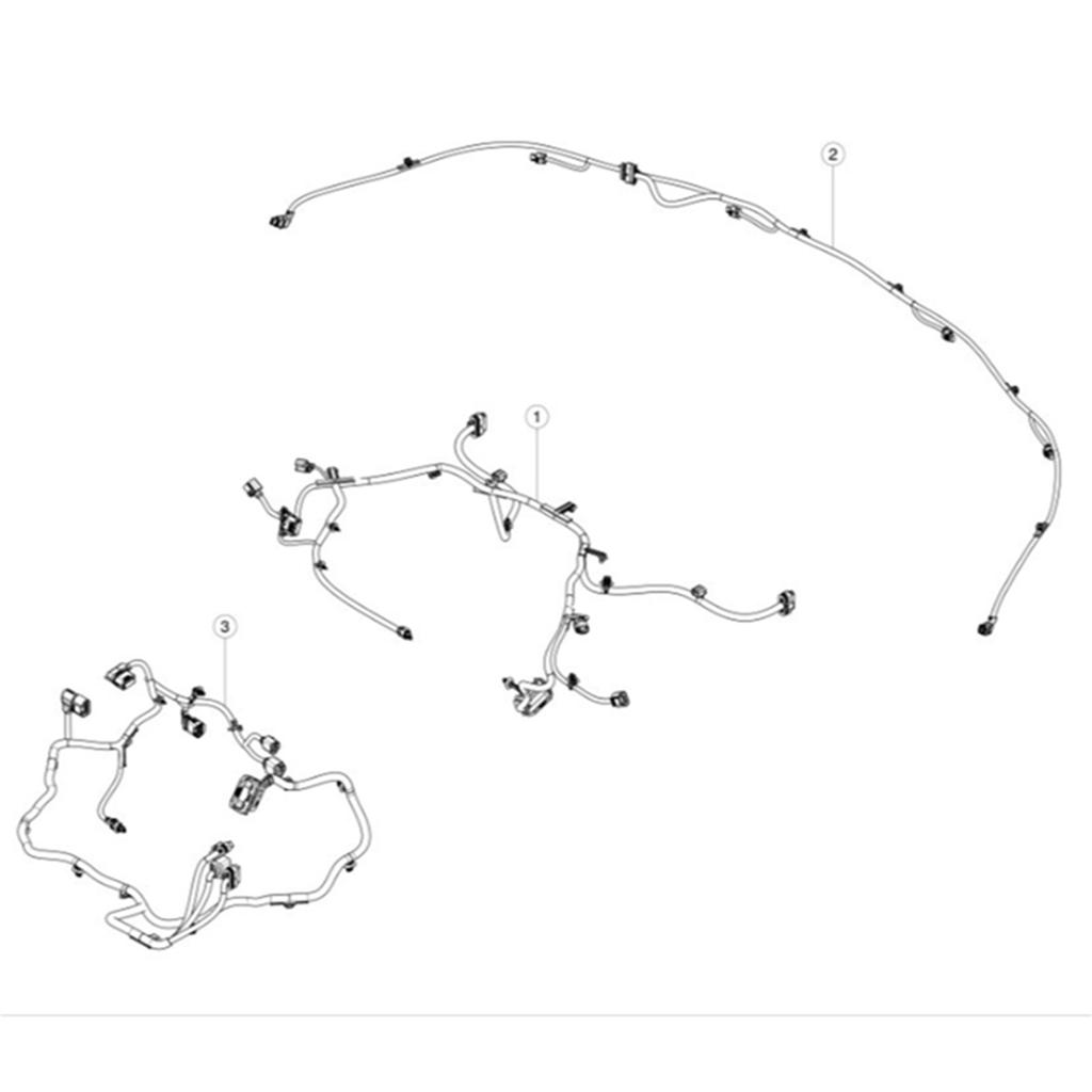 Front Radar-Park Assist Sensor Wiring Harness Suitable For 1106795900E 5031128 Bumper Line Speed Tucked Harness