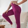 Fashion Seamless Push Up Fitness Yoga Pants Women High Waist Sexy Tight Running Sports Legging Pants Elastic Casual Office Lady Yoga Leggings 24425