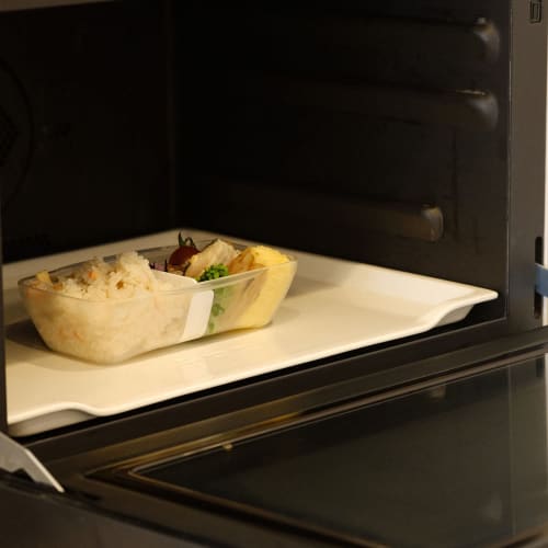 Komori Resin Bento Box, 500ml, Premium Dome, Easy to Clean, Microwave and Dishwasher Safe, White, KLBTL5