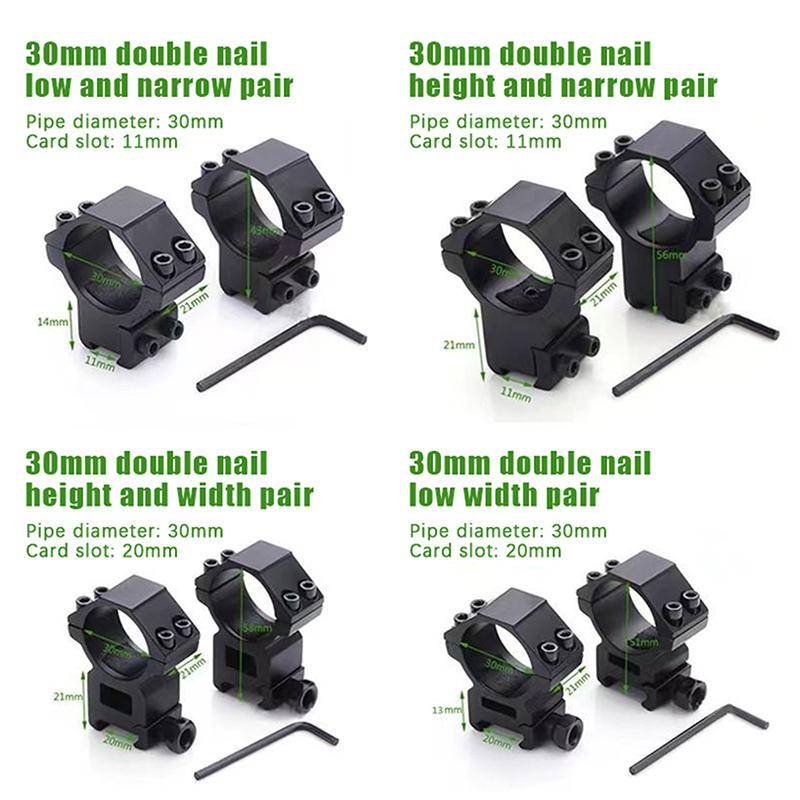 Hunting Quick Release Scope Mount Holder 25.4Mm 1" Rings For 11Mm/20Mm Weaver/Picatinny Rail Scope Mount For Torch Light