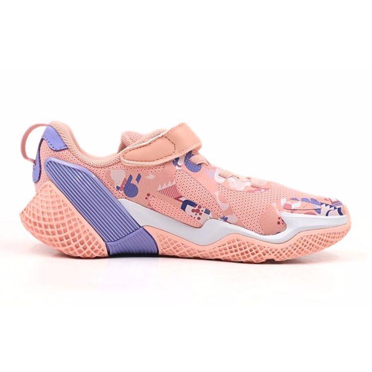 Adidas 4Uture Rnr Cny El K Breathable Non-Slip Low-Top Kids Running Shoes Kids Sneaker Pink White Purple FZ4598