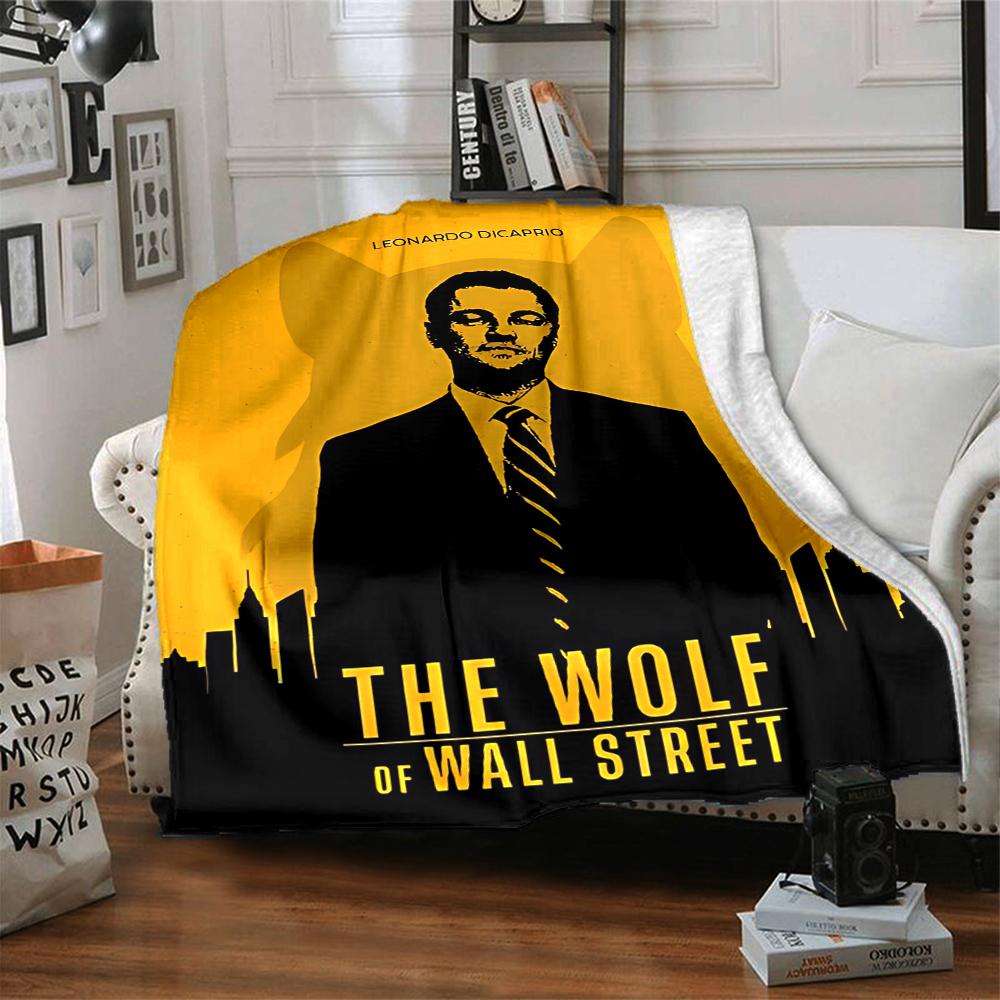1Pc Wall Street Deception Flannel Blanket, Soft And Comfortable, Casual Warm, Camping Travel, Christmas, Halloween Xmas Gift N1501