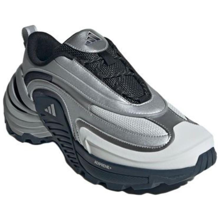 Adidas Wonder Runner Turbo Comfortable Versatile Durable Low-Top Training Long-Distance Urban Commuting Running Shoes Unisex Sneakers Silver JR3193