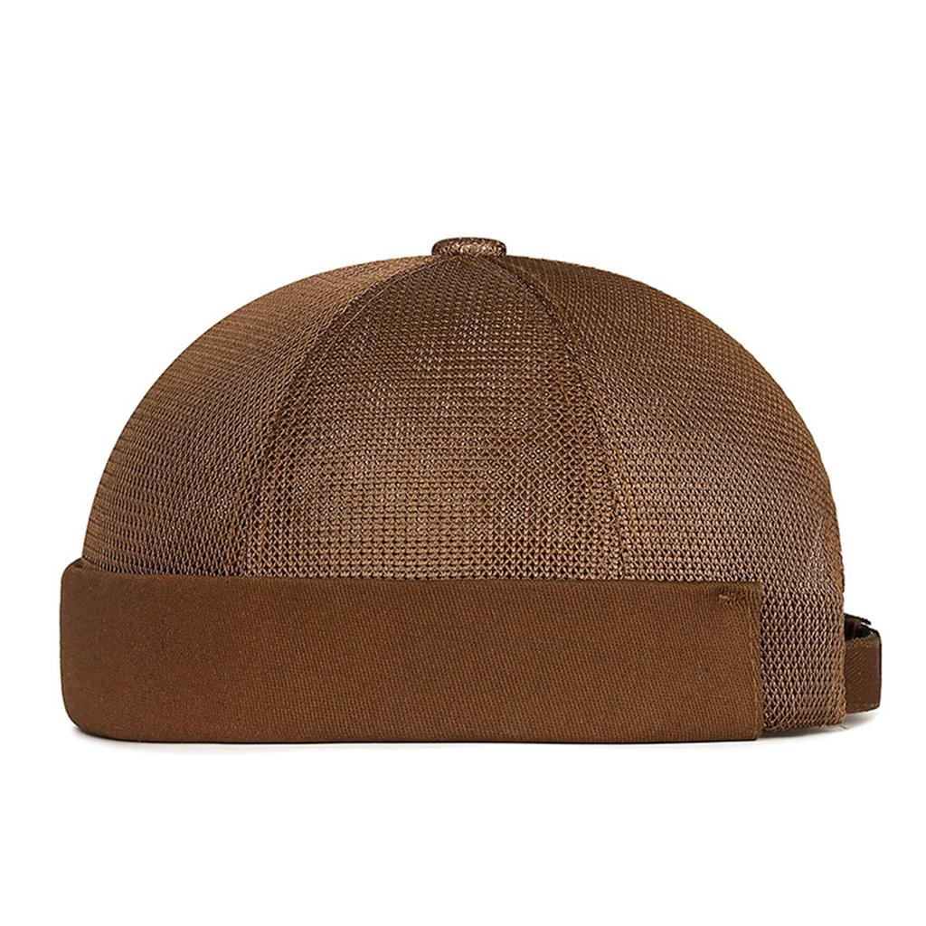 Vintage Beanies Hat Punk Casual Hat Hip Hop Caps Brimless Hat Adjustable Breathable Skull Hat for Female Male