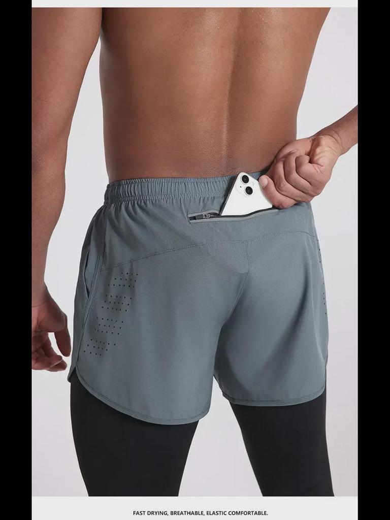 Мужские профессиональные шорты для марафона 2024 года с подкладкой — двухслойные, 3-дюймовые, тренд для легкой атлетики и фитнеса