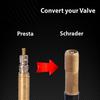 4/8Pcs Presta Valve Adapter - Convert Presta to Schrader - French/UK to US - Inflate Tire Using Standard Pump or Air Compressor Valve Stems 1
