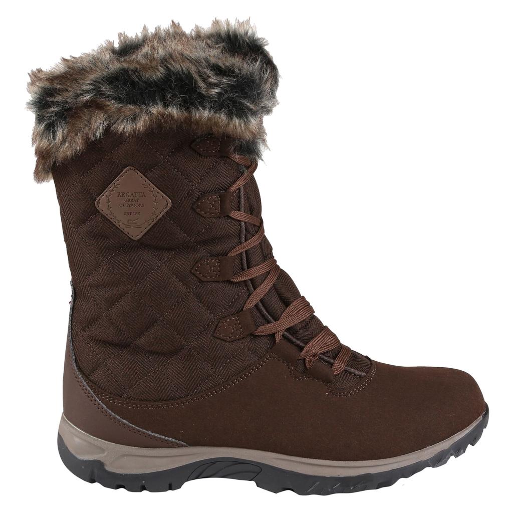 Regatta Great Outdoors Womens/Ladies Newley Faux Fur Trim Thermo Boots