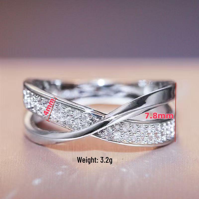 Элегантное кольцо с бриллиантом - Универсальное, изысканное модное украшение, подарок для леди