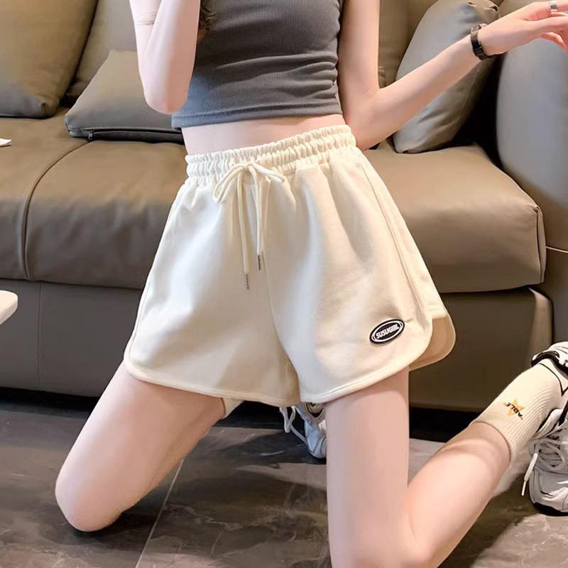 Летние спортивные шорты для отдыха, однотонные, женские, свободные, удобные, домашние, пижамные, шорты для шопинга