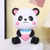 Money Bank Panda Sculpture Desktop Adorable Valentine's Day Ornament Saving Box Child